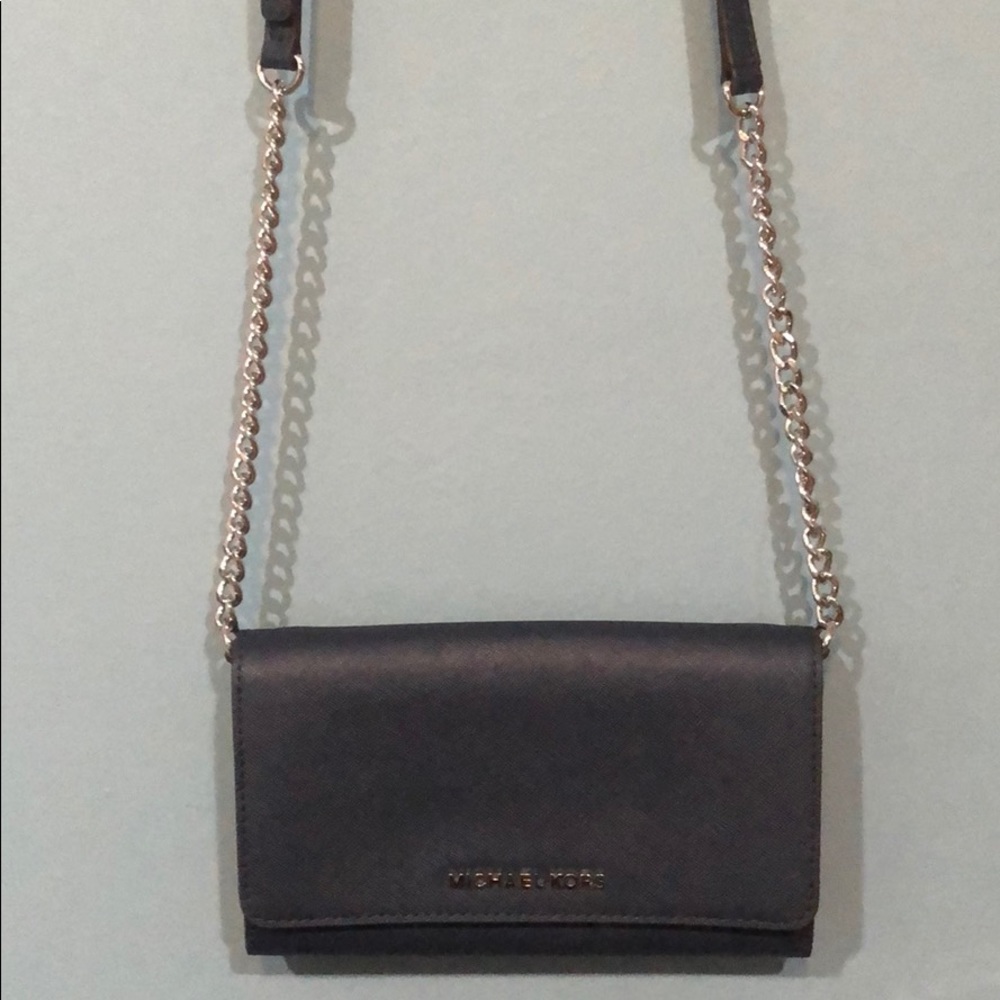 Michael Kors Navy Blue Cross-body/Clutch